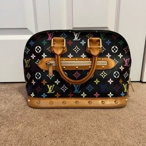 Authentic Louis Vuitton Alma Multicolor Noir Limited Edition